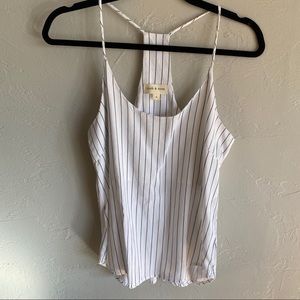 Anthropologie Cloth & Stone Striped Racerback Tank Top
